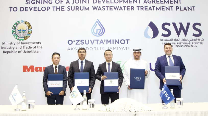 Abu Dhabi Sustainable Water Solutions-led consortium to develop Uzbekistan's largest wastewater treatment plant
