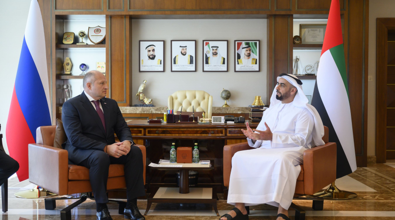 Saif bin Zayed, Russian Minister discuss cooperation