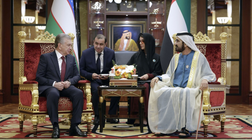 Mohammed bin Rashid, President of Uzbekistan discuss ways to enhance bilateral cooperation
