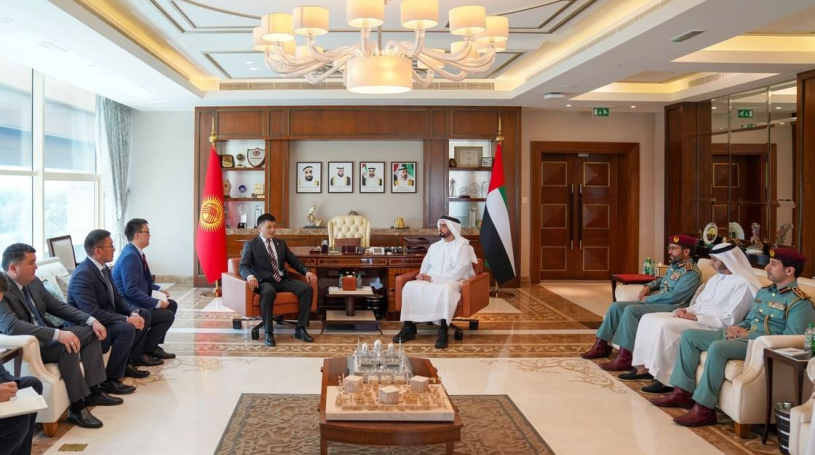 Saif bin Zayed meets with Director of Government Agency at Cabinet of Ministers of Kyrgyzstan
