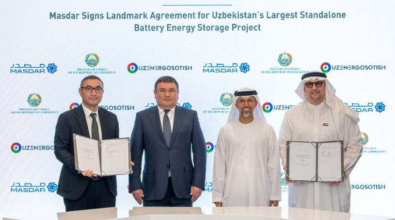Masdar signs agreement for Uzbekistan’s largest standalone battery energy storage project