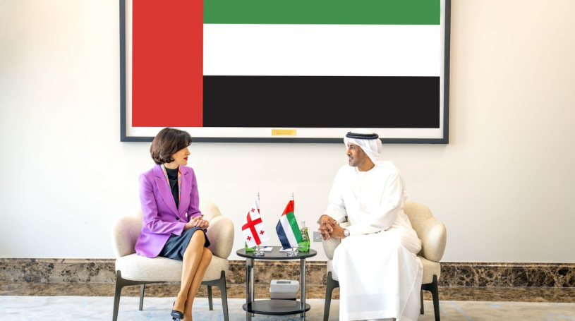 Al Hajeri receives Minister of Foreign Affairs of Georgia