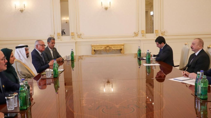 Azerbaijani President receives Arab Parliament delegation