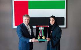 UAE President confers First-Class Medal of Independence on Ambassador of Belarus