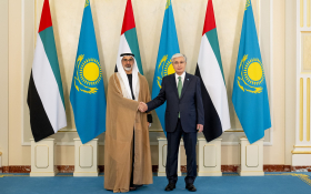 Crown Prince of Abu Dhabi, President of Kazakhstan discuss bilateral relations, witness exchange of cooperation agreements, MoUs