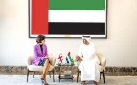 Al Hajeri receives Minister of Foreign Affairs of Georgia